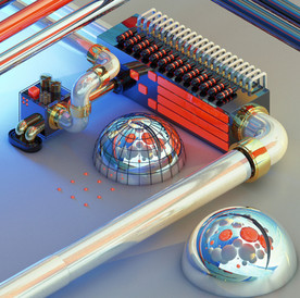 C4D模型设备零件仪器结构表面