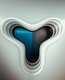 C4D模型入口窗户空间