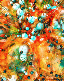 C4D模型 原子病毒粒子质子