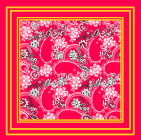 万花盛 线条花朵腰果花