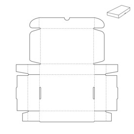 纸盒刀模模切结构设计啤位图片