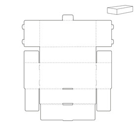 纸盒刀模模切结构设计啤位图片