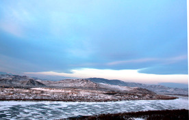冬季图们江风景