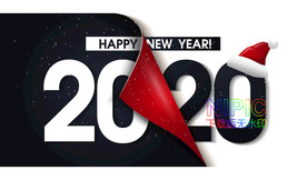 新年快乐矢量图