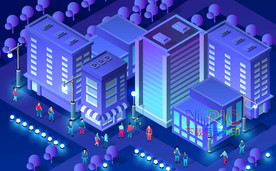 2.5d城市商业建筑