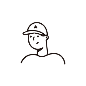 戴帽子男孩