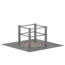 C4D模型树屏障栏杆