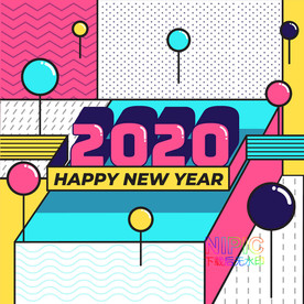 新年快乐矢量图