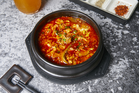 韩国酸辣白菜美食食材背景素材