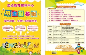 培训机构招生海报