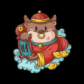 牛卡通形象 (128)