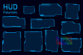 hud高科技边框