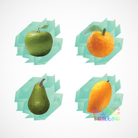 lowpoly水果