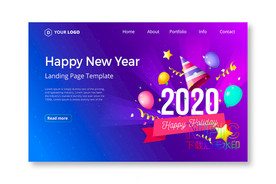 新年快乐矢量图