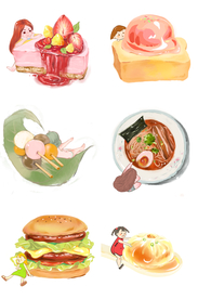 美食插画
