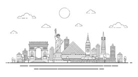 城市  地标 建筑素材