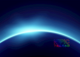 大气蓝色地平线