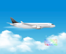 飞机客机矢量图