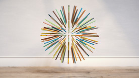 C4D模型铅笔克隆圆球形状