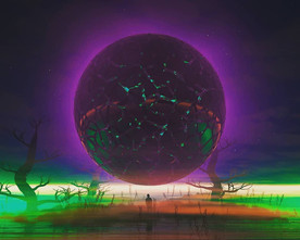 C4D模型梦幻破碎的圆球创意