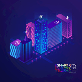 2.5d智慧城市概念