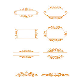 欧式花纹边框素材