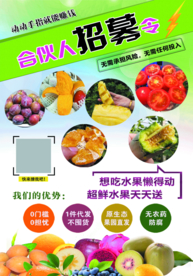 水果代理招募令