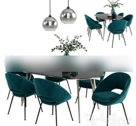 C4D模型fbx max 餐桌