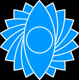 蓝色透明背景LOGO