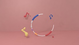 c4d模型创意清新电商展台电商