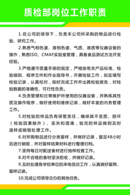 质检部工作职责