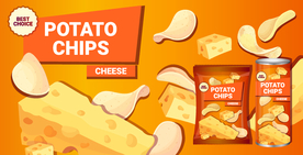 口味薯片包装