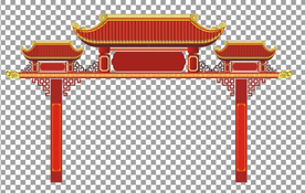 免抠 中式门头