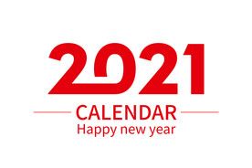 AI矢量2021年新年字体