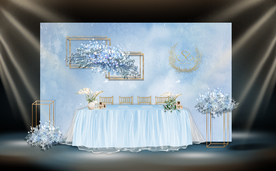 蓝色婚礼效果图