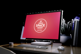 高清显示器PSD模板贴图样机