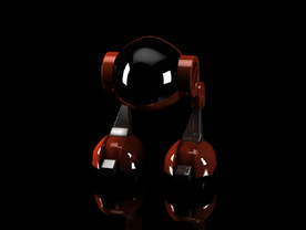 C4D模型两只脚的机器人