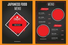 日式料理菜单