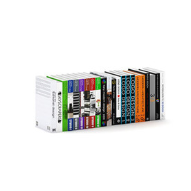 C4D模型一排书籍名著