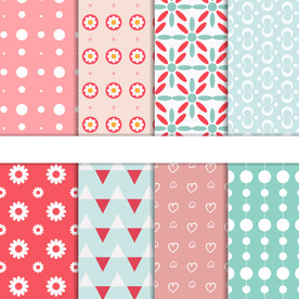 清新背景 织带设计