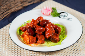 美食红烧排骨摄影图