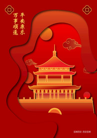 钟楼海报