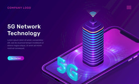 5G 背景模板 展板背景
