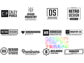 炫彩标志eps模板下载