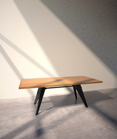 C4D模型木头懒人小方桌