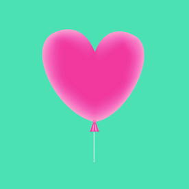 可爱的红色气球