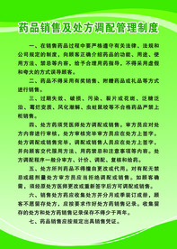 药品销售及处方调配管理制度