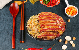 烤肉拌饭美食料理图片