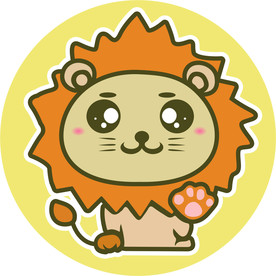 卡通狮子头像简笔画