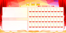 表彰展板